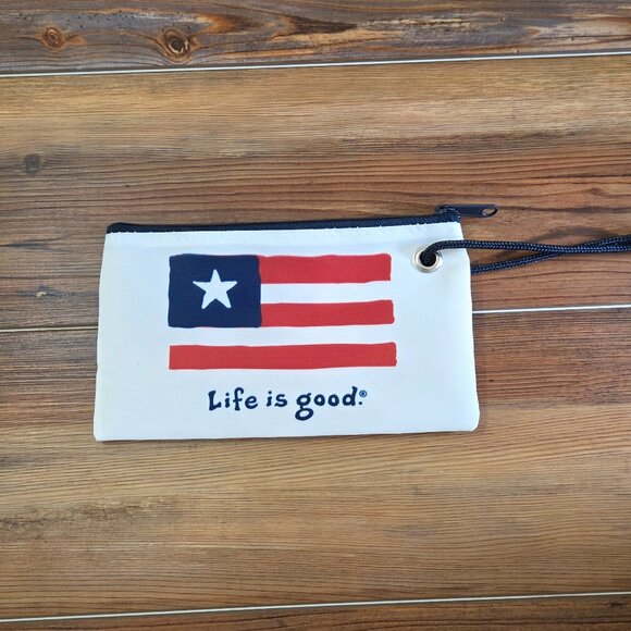 Life is Good and Sea Bags Wristlet- American Flag - Picture 2 of 6